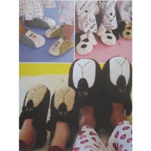 McCall's Crafts Pattern 3471 Adult and Children's Slippers